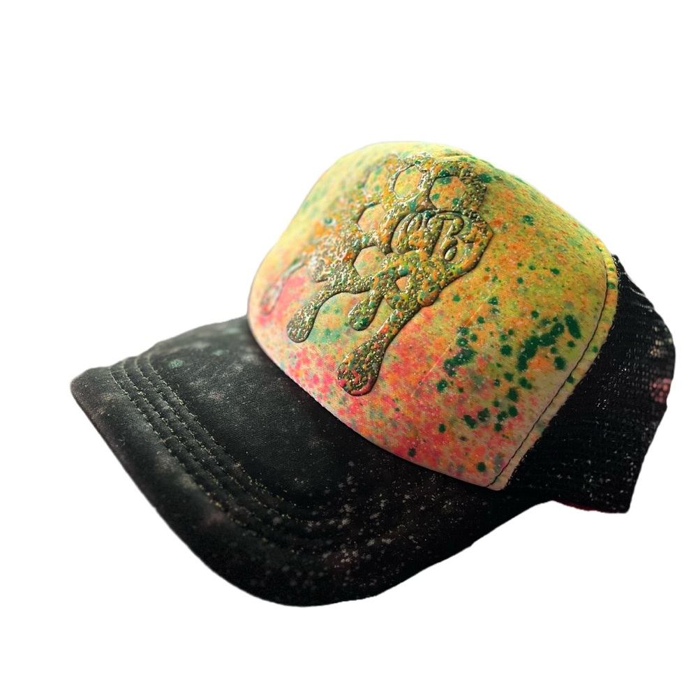 CraaazE Buzz Clothing: Logo Big Drip Splatter trucker hat